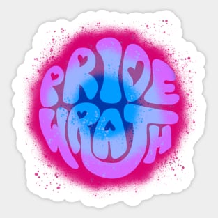 Pride and Wrath (bi pride) Sticker